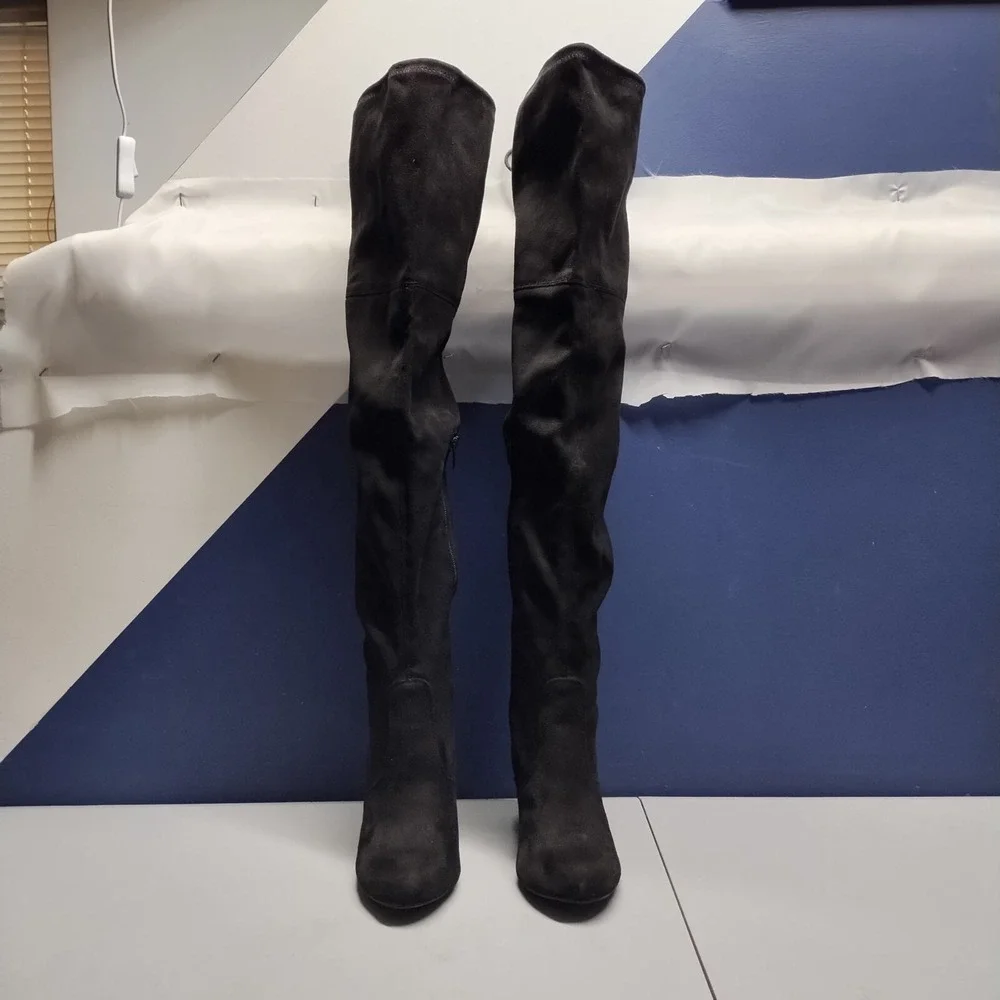 Target Olymagen Over‎ The Knee Winter Boots Womens US 7 Black Thigh High Pull On